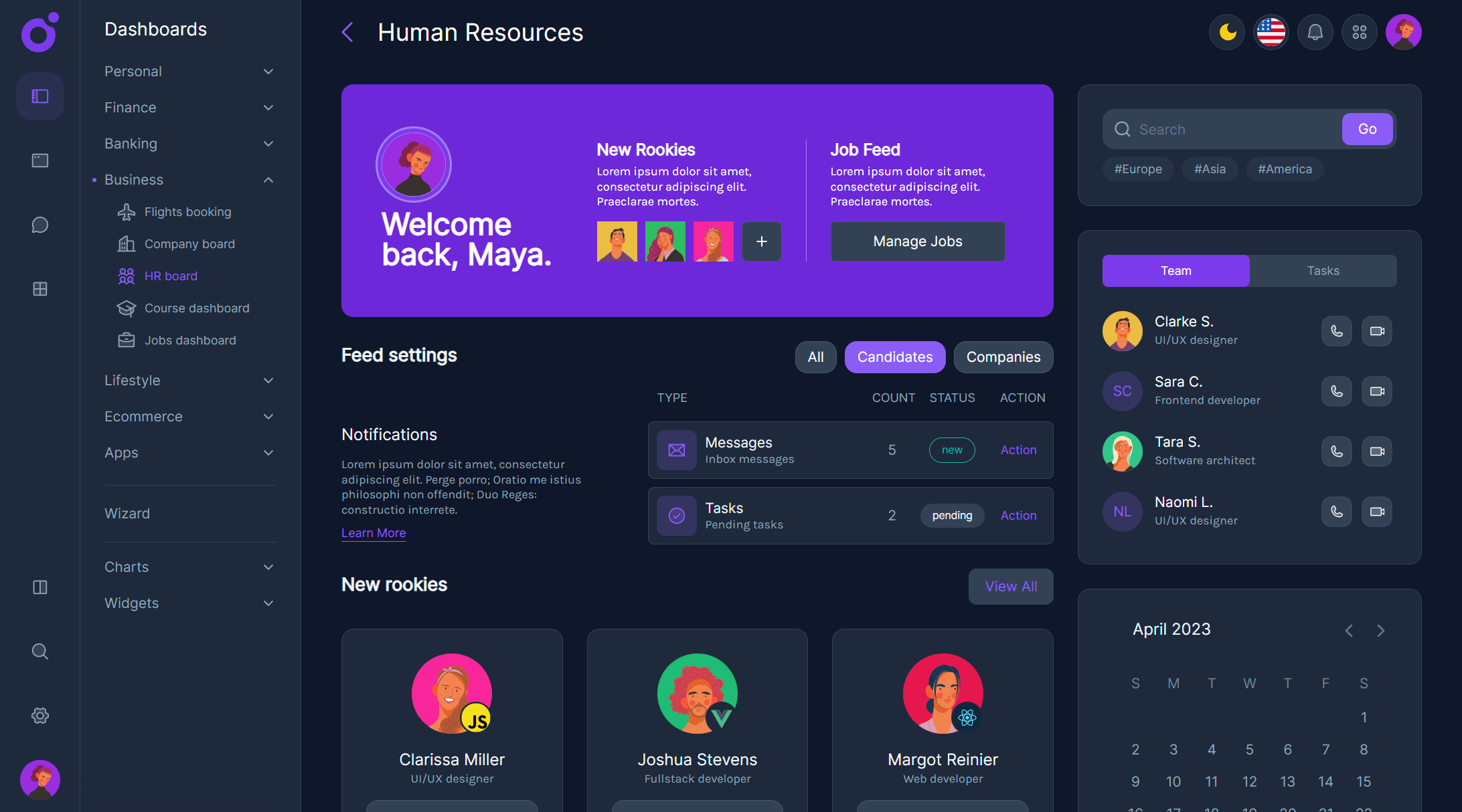 Tairo - HR dashboard