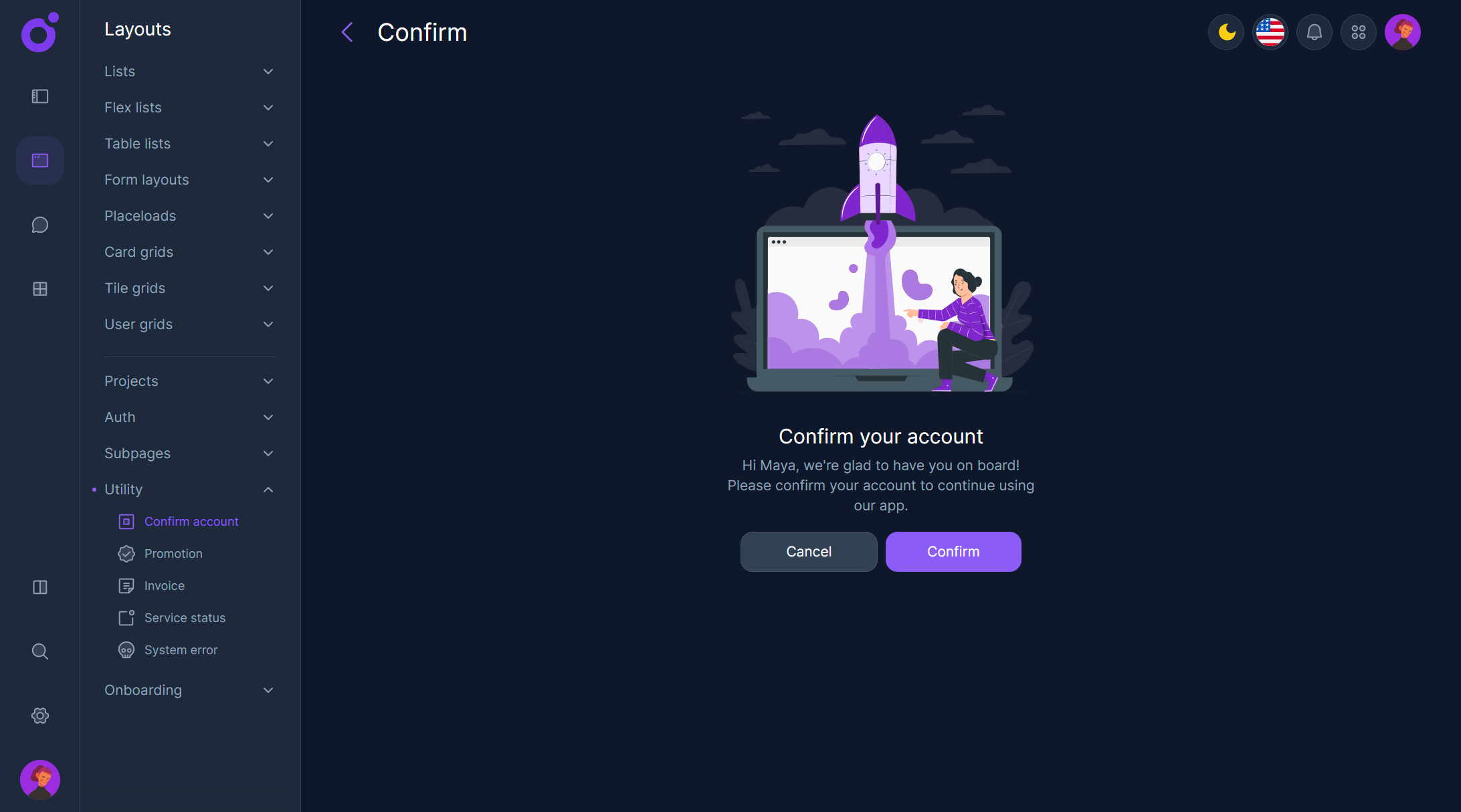 Tairo - Confirm Account