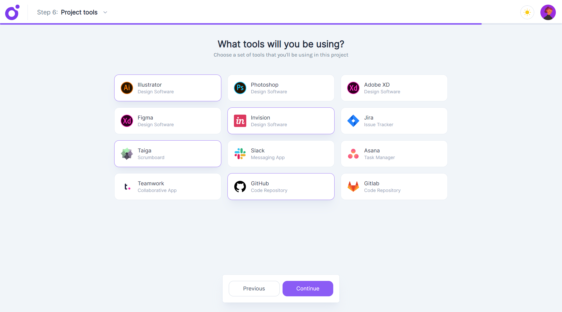 Tairo - Wizard — Step 6